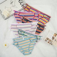 Underwear & Sleepwears Cotton Stripes Simple Stretch Briefs