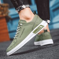 Breathable Canvas Slip On Shoes Lightweight Summer Casual Sneakers Rubber Sole Low Cut Design & Grey