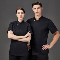 Clothing Chef Work Clothes Long Sleeved Jacket Autumn Work Clothes Uniform Short Sleeved Breathable Hotel Restaurant Kitchen Chef Clothes