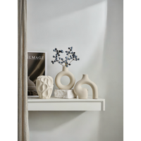 3PC Ceramic Vase Set Modern Minimalist Style Hollow Spiral Vase Decorative Vase Home Living Room Bedroom Office Ornaments