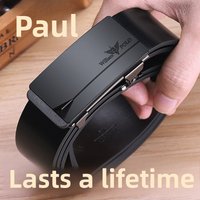 Emperor Paul Genuine Leather Alloy Buckle Waist Guangzhou Belt Men's High-end Wholesale