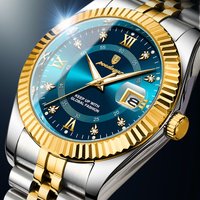 Business Sport Wrist Watch for Man Waterproof Luminous Date Men Watch Quartz Stainless Steel Men's Watches Male with Box