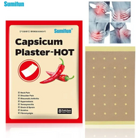 QLZHANFU 8 Pieces/Bag Sumifun Health Care Pain Patch Chinese Medical Hot Capsicum Plaster for Joints Pain Relieving Porous Chilli Patch