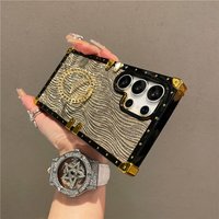 Ring Stand Case For Samsung Galaxy S25 Edge S24 S23 Ultra S24fe S25plus Bracket Bling Cover Fundas