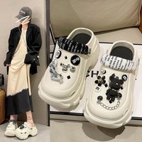 Voghion Women's Elevated Platform Clogs with Cartoon Charms