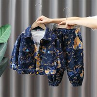 Spring Autumn Denim Two piece Autumn Handsome Clothes