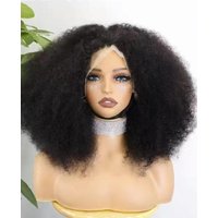 4*4 Afro Kinky Curly BOb Wig 100% Raw Human Hair Wig 13*4 Afro Kinky Curly AFVO 350% Density Wigs