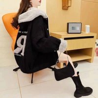Cozy Fleece Lined Denim Jacket Hood – Oversized & Stylish Winter Coat 