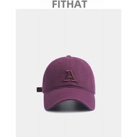 Embroidered Letter Baseball Cap Female Soft Top Face Show Small Versatile Casual Duckbill Hat Male Ins Trendy Brand