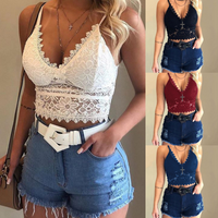 Underwear & Sleepwears Sexy goddess hazy sexy charming hollow lace thin triangle cup bra without steel ring backless female underwear