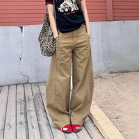 Clothing Retro Line Scimitar Pants Street Hot Silhouette Mopping Pants Loose Large Jeans