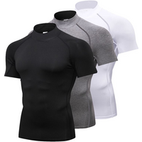 Clothing T Shirt Clothing Sports Tights Gym Training Compression Clothes Basketball Quick Drying Running Short Sleeves