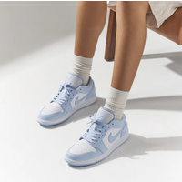 Nike Mens And Women's Air Jordan 1 Low Sneaker White/Aluminum
