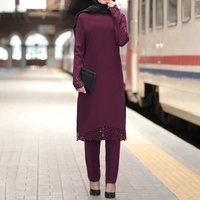 Women's Clothing Two Piece Set Middle Long Skirt