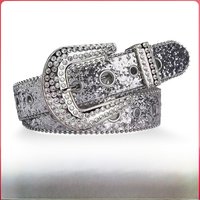 Rhinestone Belt Ins Style Wide Belt Decoration European American Fashion Personalized Sequined Pants Belt All match Internet Celebrity Wai
