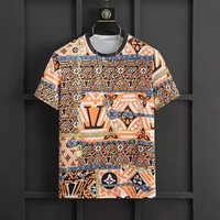 Europe And The United States Summer New Quick-drying Short-sleeved Fashion Printing Men's Full-flower Half-sleeved Shirt Trend Joker T-shirt.
