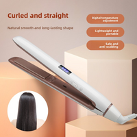 Ceramic Hair Straightener Adjustable Temperature 2 1 Straightening & Styling Iron Smooth & Voluminous Hair