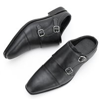 Men's business dress shoes senior sense personality design half drag