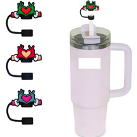 straw Cap Food Grade Silicone Dust Plug Cartoon 10mm Straw Cover