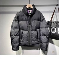 Men's Clothing Retro Stand Collar Cotton Jacket Winter Trendy Brand Thickened Puffer Jacket With Adjustable Hem And Water Repellent Cotton Jacket