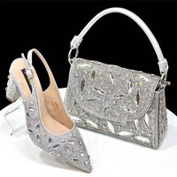 Women’s Shoes Pointed Heels & Matching Clutch Set – Pumps (Dazzling & Stable)