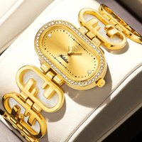 Brand Women’s Quartz Water-Resistant Watch: A Luxurious And Elegant Bracelet-Style Timepiece And Gift Reloj Mujer