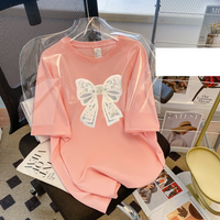 summer large casual loose short sleeved tops