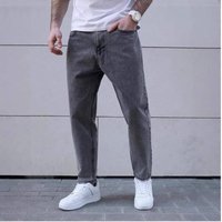 Relaxed Fit Jeans – Stretch Washed Cotton Denim Pants 