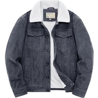 Clothing Winter Corduroy Plus Velvet Thick Warm Jacket Stand Collar Casual Coat Tops 2116