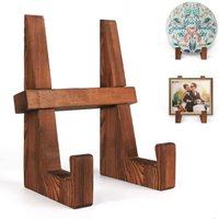 Vintage Wooden Recipe Stand – Adjustable Kitchen Cookbook Holder With Display Shelf (Multi-Purpose For Reading & Photo Frame)