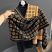 Scarf Autumn Winter Warm Internet Celebrity Double sided Letters Version Imitation Cashmere Shawl Scarf