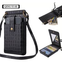Factory direct sales wholesale mobile phone leather case mobile phone bag women's crossbody trend new mini mobile phone small bag card case
