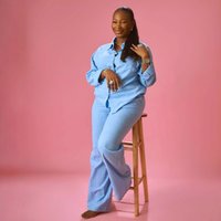 Clothing Casual Long Sleeve Shirt & Pants Set Stylish Light Blue Two Piece Outfit Streetwear Fashion