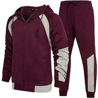 Clothing Versatile Sports Sweater Suit Hooded Zipper Two Piece Suit