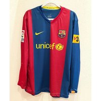 Adult Mens FC-Barcelona 2006/2007 Rafa Marquez Home Soccer Jersey
