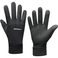 Outdoor sports fleece warm gloves touch screen ski non slip cycling gloves
