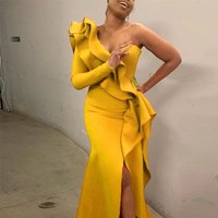 Clothing spring summer sexy one shoulder dress slim sexy irregular dress long skirt