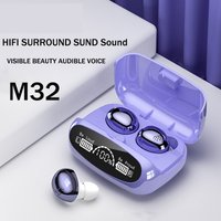 M32 Wireless Bluetooth Headset Binaural Digital Display Large Touch Noise Reduction Low Delay TWS Bluetooth Headset