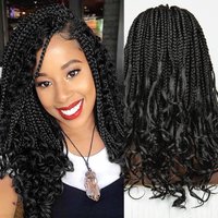Fashion medium long braided wig head set 9*6 front lace braided braided hair tail large roll synthetic lace wig 180% density simple fashion shape