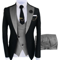 Men’s Business Casual Men’s Three-piece Groomsman Wedding Banquet Suit