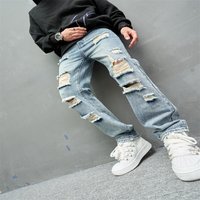 Men's Vintage Print Casual Jeans