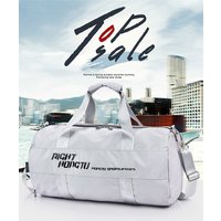 Dry Wet Separation Sports Fitness Bag Short distance Hand held Cylindrical Travel Bag Large Capacity Duffel Bag