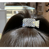 Small Hair Claw Clips High Ponytail Rhinestone Shark Hair Clips Thick Long Hair