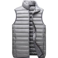Men's Clothing Winter Fashion Stand Collar Cotton Cotton Vest Thin Men's Warm Vest