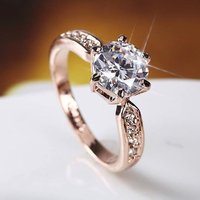2 Carat Simulated Mosang Stone Silver Female Couples, Wedding Proposal Ring, Six Claw Diamond Ring as a Gift for