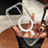 Original Transparent Mag Safe Wireless Charge Magnetic Case IPhone 17 Air 16 15 14 13 12 11 Pro Max 7 8 Plus