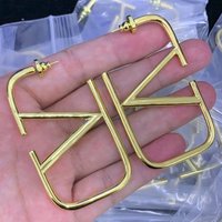 12k Earrings Luxury Jewelry Simple Fashion Earrings Design Sense