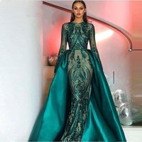 European American Foreign Trade Evening Dress 2025 Spring Summer Dress Fishtail Long Sleeve Light Luxury Trailing Evening Dress Lace