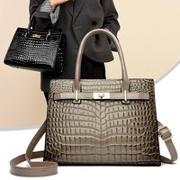 Lightweight Luxury Birkin Bag Middle-aged Mother 2024 New Fashion Large Capacity Handbag Women's Bag Single Shoulder Crossbody Bag