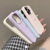 CrashStar Logo Liquid Silicone Case IPhone 16 15 14 Plus 13 12 11 Pro XR X Max Soft Shockproof Casing